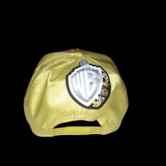 🆕️Tweety Bird Looney Tunes Yellow Satin Snapback Adult Cap - Picture 2 of 7